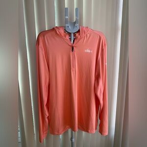 Habit Women's Vibrant Lightweight Coral  Hooded Pullover